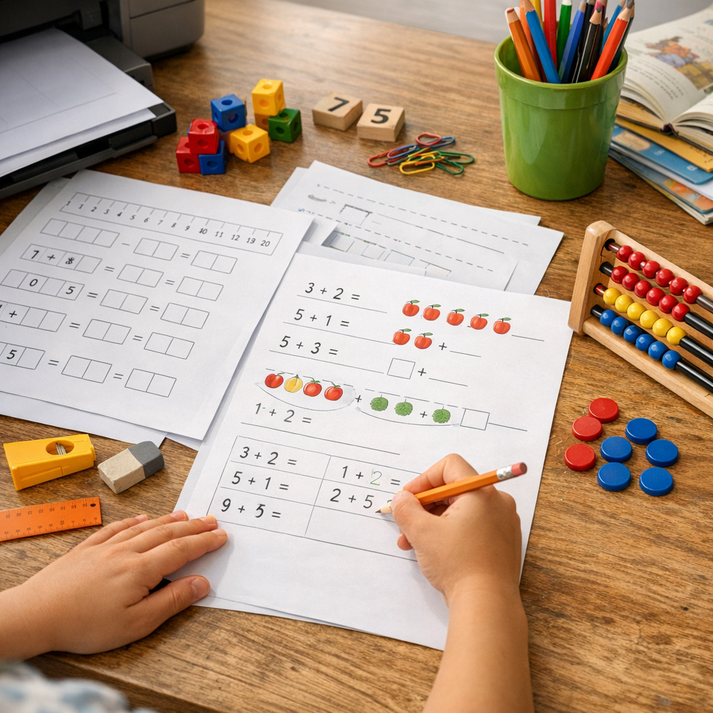 Mathématiques CP : additions, nombres et problèmes à télécharger en PDF