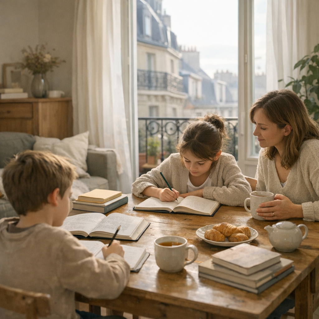 Une routine matin slow lifestyle apaise l’IEF en famille